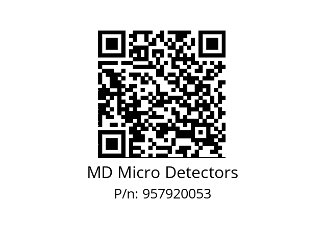   MD Micro Detectors 957920053