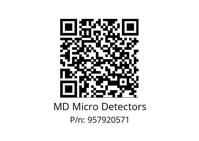   MD Micro Detectors 957920571