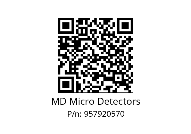   MD Micro Detectors 957920570