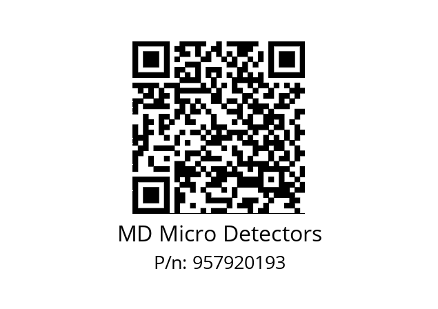   MD Micro Detectors 957920193