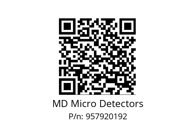   MD Micro Detectors 957920192