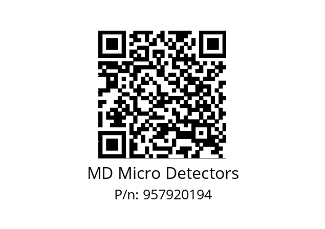   MD Micro Detectors 957920194