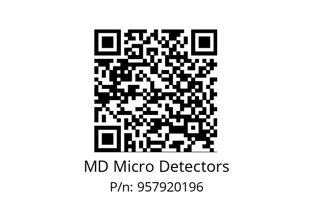   MD Micro Detectors 957920196