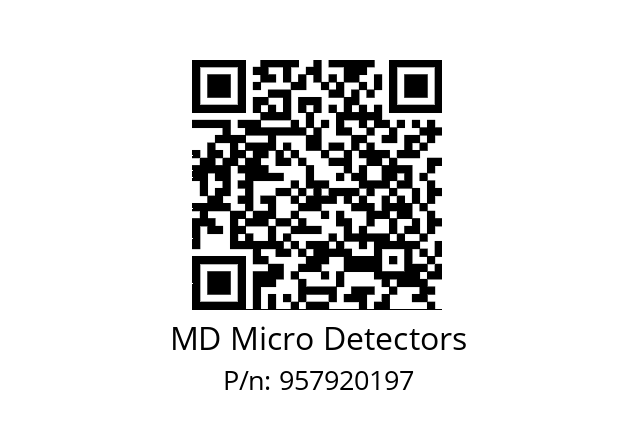   MD Micro Detectors 957920197