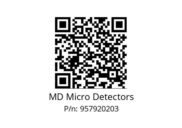   MD Micro Detectors 957920203