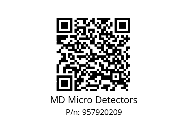   MD Micro Detectors 957920209