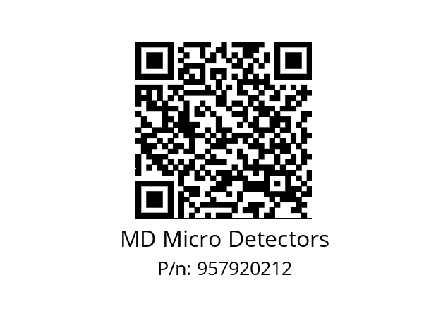   MD Micro Detectors 957920212