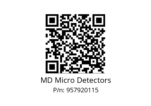   MD Micro Detectors 957920115