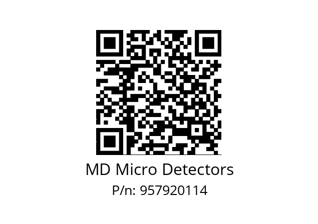   MD Micro Detectors 957920114