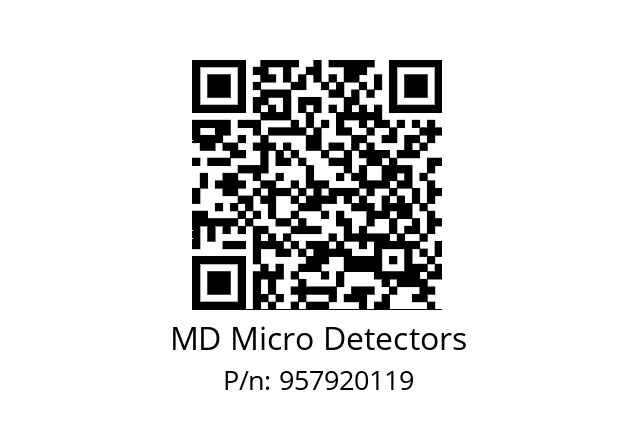   MD Micro Detectors 957920119