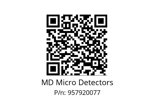   MD Micro Detectors 957920077