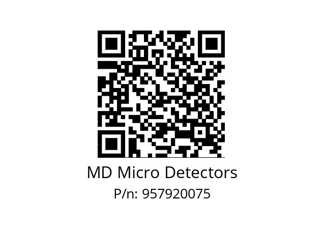   MD Micro Detectors 957920075