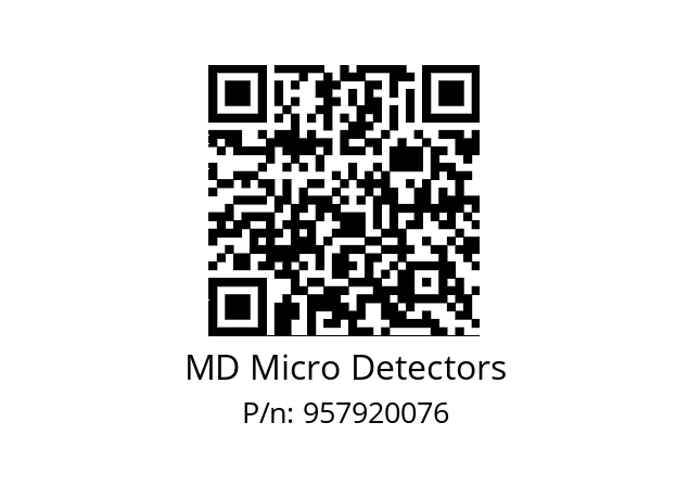   MD Micro Detectors 957920076