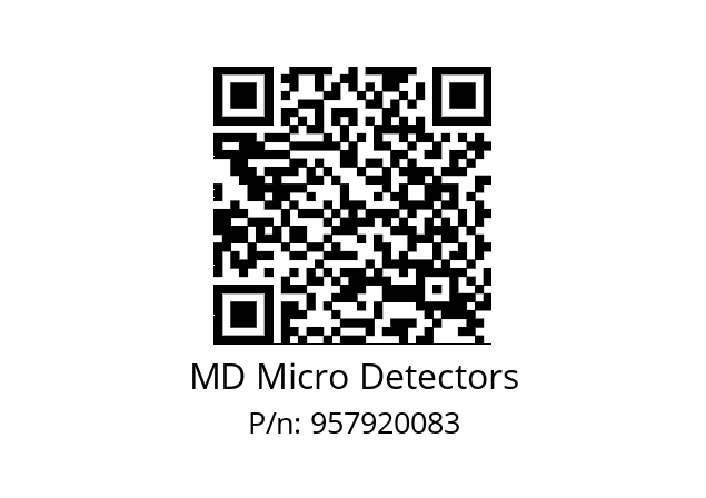   MD Micro Detectors 957920083