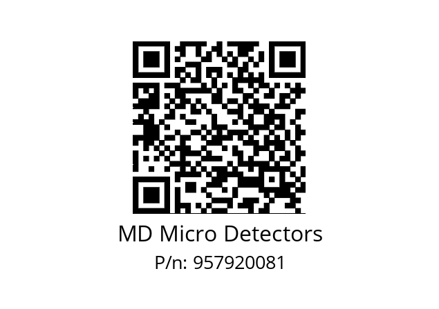   MD Micro Detectors 957920081