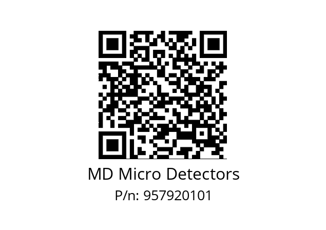   MD Micro Detectors 957920101