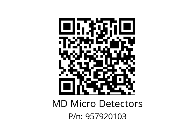   MD Micro Detectors 957920103