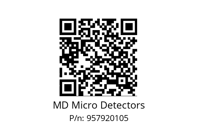   MD Micro Detectors 957920105