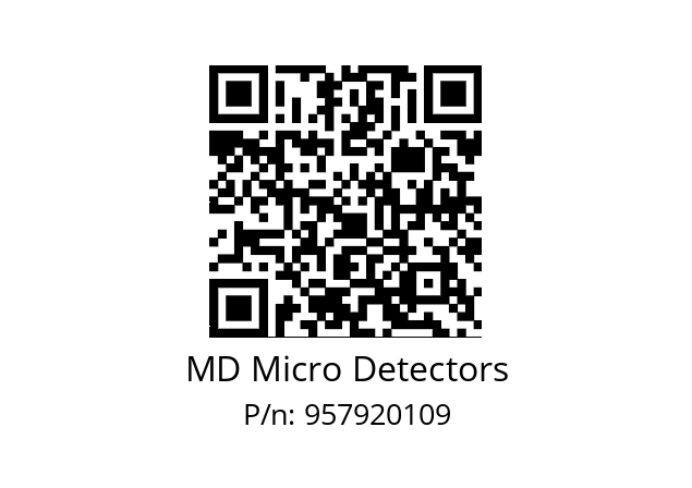   MD Micro Detectors 957920109