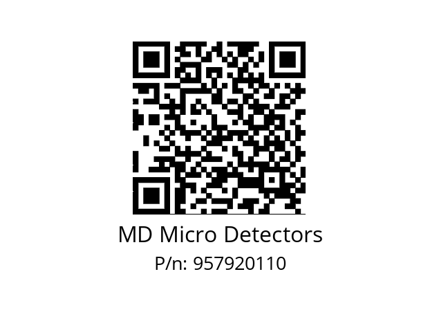   MD Micro Detectors 957920110