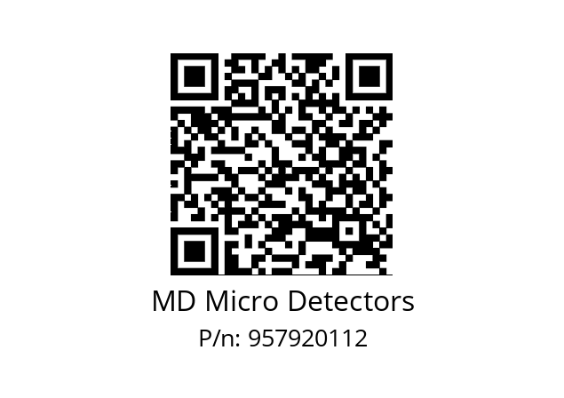   MD Micro Detectors 957920112