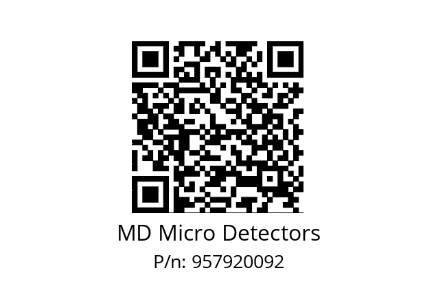   MD Micro Detectors 957920092