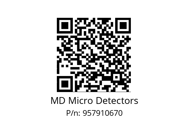   MD Micro Detectors 957910670