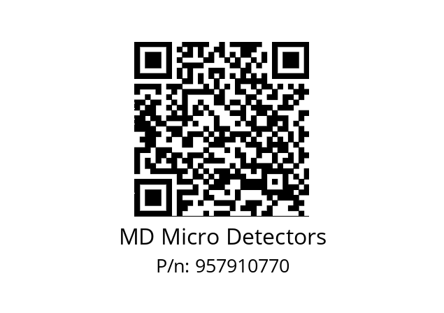   MD Micro Detectors 957910770