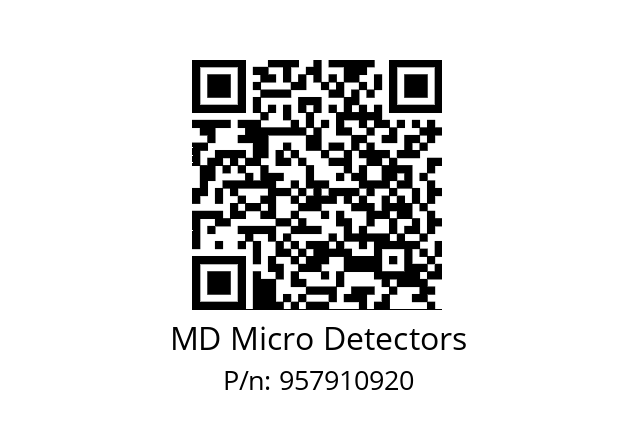   MD Micro Detectors 957910920