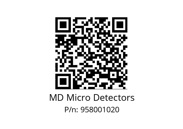   MD Micro Detectors 958001020