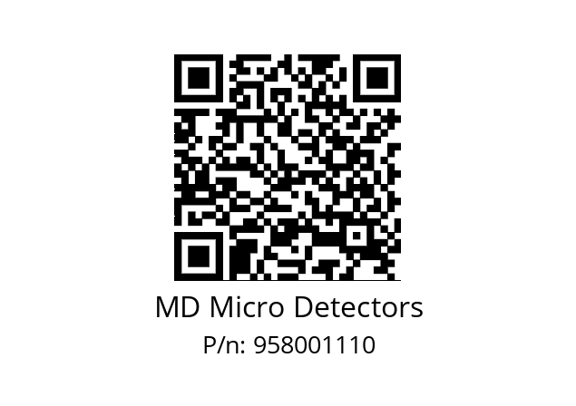   MD Micro Detectors 958001110