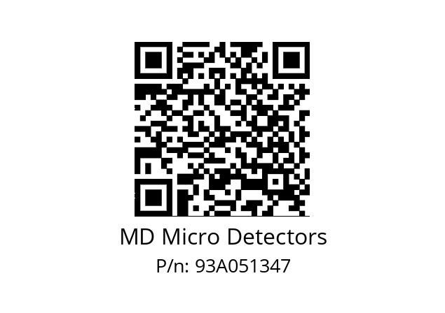   MD Micro Detectors 93A051347