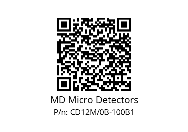   MD Micro Detectors CD12M/0B-100B1