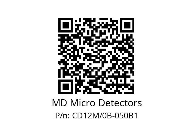   MD Micro Detectors CD12M/0B-050B1