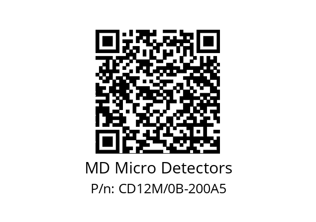   MD Micro Detectors CD12M/0B-200A5