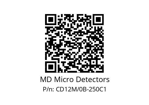   MD Micro Detectors CD12M/0B-250C1