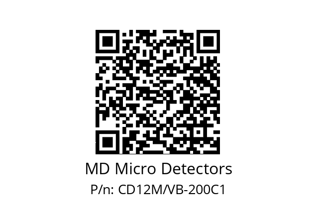   MD Micro Detectors CD12M/VB-200C1