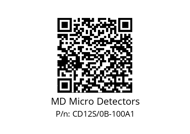   MD Micro Detectors CD12S/0B-100A1