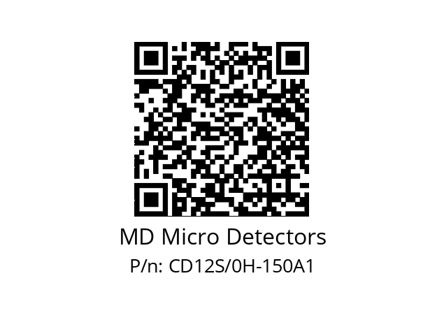   MD Micro Detectors CD12S/0H-150A1