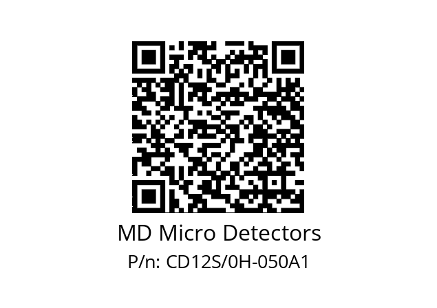   MD Micro Detectors CD12S/0H-050A1