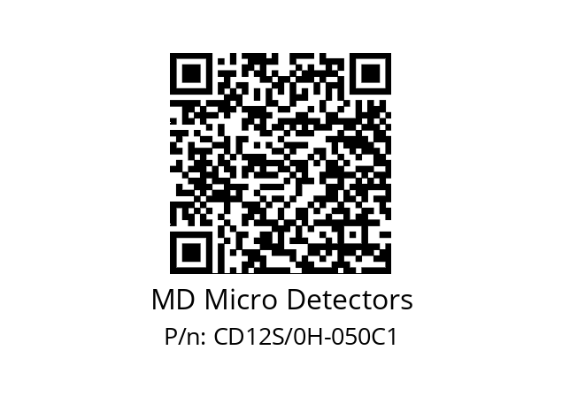   MD Micro Detectors CD12S/0H-050C1