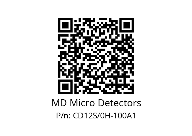   MD Micro Detectors CD12S/0H-100A1