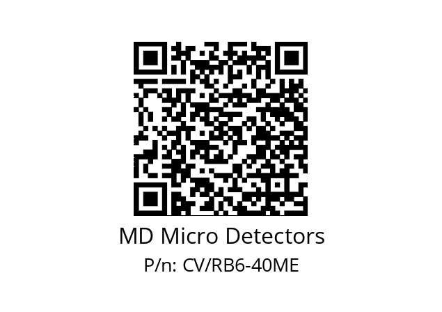   MD Micro Detectors CV/RB6-40ME