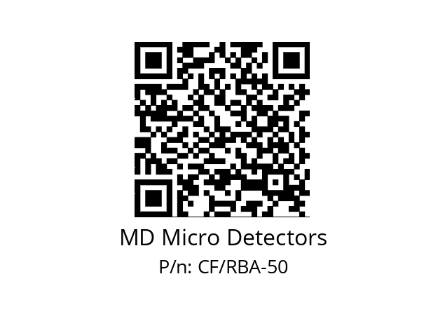   MD Micro Detectors CF/RBA-50