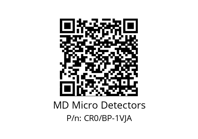   MD Micro Detectors CR0/BP-1VJA