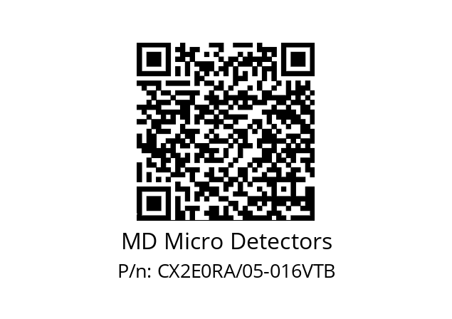   MD Micro Detectors CX2E0RA/05-016VTB