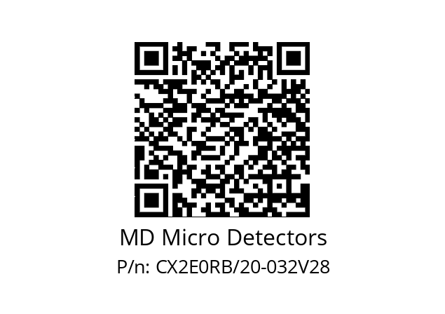   MD Micro Detectors CX2E0RB/20-032V28