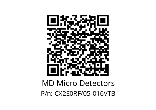   MD Micro Detectors CX2E0RF/05-016VTB