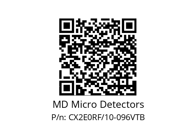   MD Micro Detectors CX2E0RF/10-096VTB