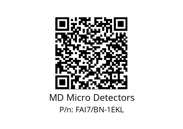   MD Micro Detectors FAI7/BN-1EKL